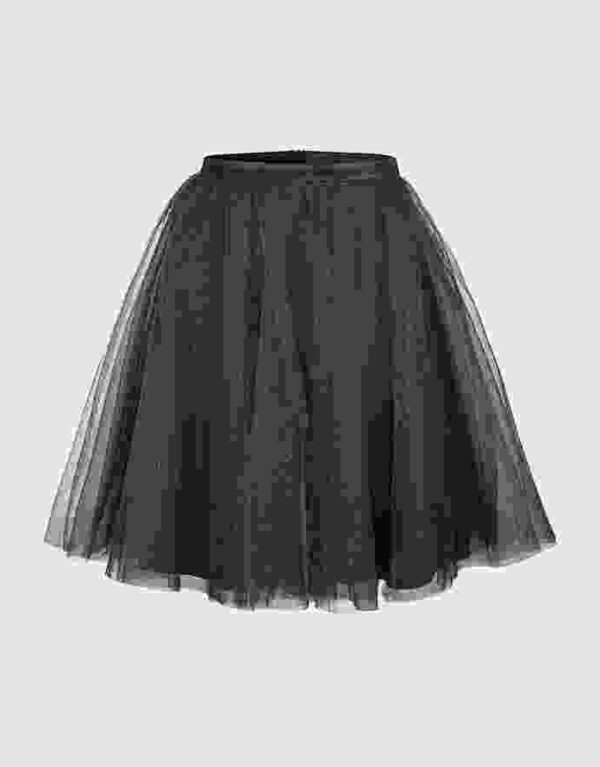 Simple A Line Elastic Band Skirt