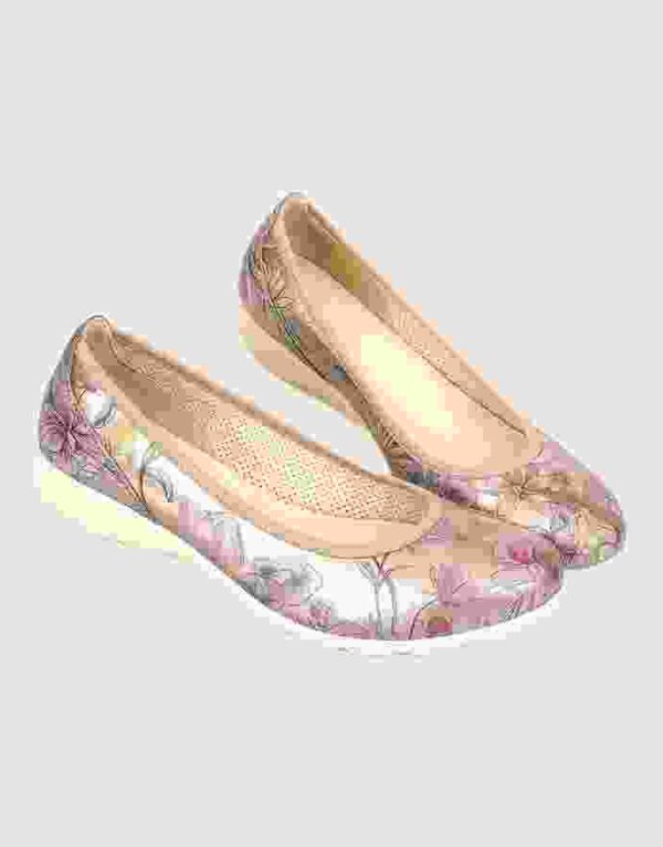 Leather Wedge Slip Casual Shoes