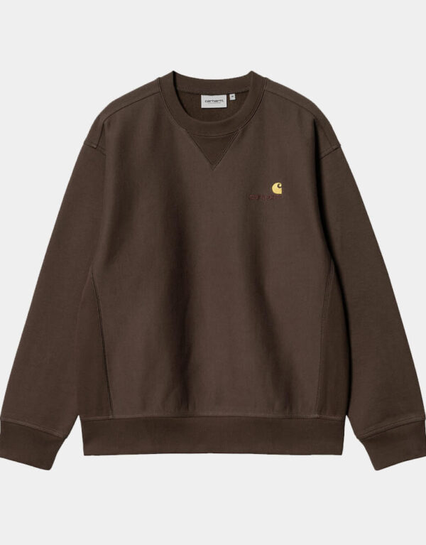 Carhartt American Script Sweat, tobacco