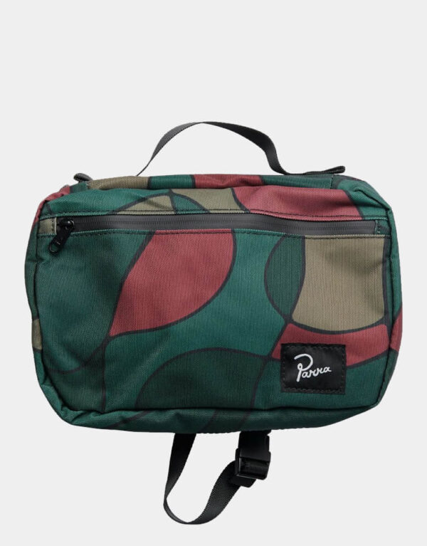 Parra Trees in Wind Toiletry Bag, camo green